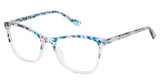 Nicole Miller Eyeglasses DOMINICA TROPICAL FLORAL/C04
