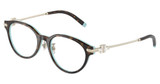 Tiffany Eyeglasses TF2218D HAVANA ON TIFFANY BLUE/8134