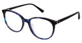 Ann Taylor Eyeglasses AT345 MARB AZU BLCK/C03