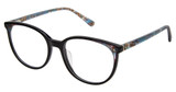 Ann Taylor Eyeglasses AT345 BLCK / TEAL TOR/C01