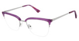 Nicole Miller Eyeglasses DIX BAY MAUVE/SILVER/C03
