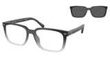 COACH Eyeglasses HC8357U CK470 BLACK CLEAR GRADIENT/576387