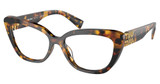 Miu Miu Eyeglasses MU 05VV HONEY HAVANA/VAU1O1