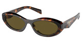 Prada Eyeglasses PR 26ZSF HONEY TORTOISE/14L09Z