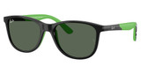 Ray-Ban Junior Eyeglasses RJ9077S BLACK WITH RUBBER GREEN/719371