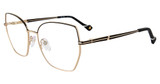 Yalea Eyeglasses VYA093 Silver/Black 0301