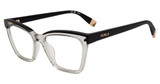 Furla Eyeglasses VFU682 Transparent Clear 03GU