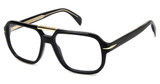 David Beckham Eyeglasses DB 7108 BLK GOLD B/02M2