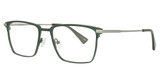 David Spencer Eyewear Eyeglasses Wilcox Green w/Antique Silver/1376B