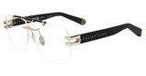 Philipp Plein Eyeglasses VPP087M Palladium w/Black