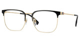 Burberry Eyeglasses BE1383D LIGHT GOLD/BLACK/1109