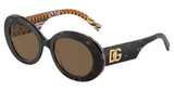 DOLCE & GABBANA Eyeglasses DG4448 HAVANA ON WHITE BARROW/321773