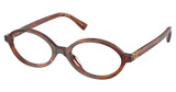 Miu Miu Eyeglasses MU 01XV STRIPED TOBACCO/26E1O1