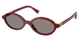 Miu Miu Eyeglasses MU 04ZSF OPAL BURGUNDY/21I80Q