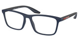 Prada Sport Eyeglasses PS 01QV BLUE RUBBER/TFY1O1