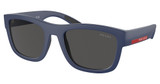 Prada Sport Eyeglasses PS 01ZS BLUE RUBBER/TFY06F