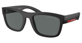Prada Sport Eyeglasses PS 01ZS BLACK RUBBER/DG002G