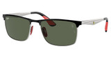 Ray-Ban Eyeglasses RB3726M BLACK ON SILVER/F06071