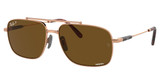 Ray-Ban Eyeglasses RB8096 MICHAEL TITANIUM SHINY LIGHT BROWN/9266AN