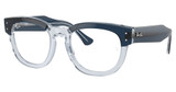 Ray-Ban Rx Eyeglasses RX0298V MEGA HAWKEYE BLU ON TRANSPARENT BLU/8324
