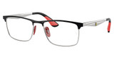 Ray-Ban Rx Eyeglasses RX6516M BLACK ON SILVER/F060