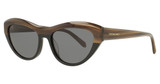 Ferragamo Eyeglasses SF1103S STRIPED BROWN/BLACK/217