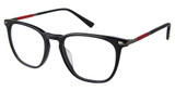 2BB Eyeglasses THOMAS BLACK RED/C01
