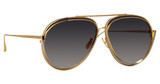 Linda Farrow Eyeglasses LFL1410S FRANCISCO YELLOW GLD/WHT GLD/GREY GRAD/002