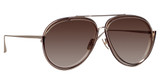 Linda Farrow Eyeglasses LFL1410S FRANCISCO LT GLD/METLLC BRWN/MOCHA GRAD/003