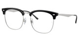 Ray-Ban Rx Eyeglasses RX7318D BLACK ON SILVER/2000