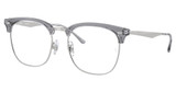 Ray-Ban Rx Eyeglasses RX7318D TRANSPARENT GRAY ON SILV/8326