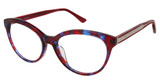 Nicole Miller Eyeglasses YORK RED/C01