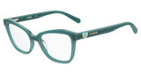 Moschino Love Eyeglasses MOL604 TEAL/0ZI9