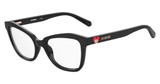 Moschino Love Eyeglasses MOL604 BLACK/0807