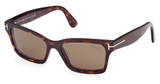 Tom Ford Eyeglasses FT1085 dark havana / brown polarized/52H