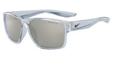 Nike Eyeglasses NIKE ESSENTIAL VENTURE M FQ4681 CLEAR W/ GREY SUPER FLASH LENS/900