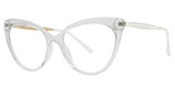 Modern Times Eyeglasses CLAUDIA Crystal/Gold/White