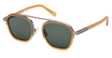 Ermenegildo Zegna Eyeglasses EZ0231 shiny light brown / green/45N