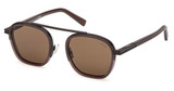Ermenegildo Zegna Eyeglasses EZ0231 shiny dark brown / brown/48E