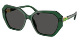 SWAROVSKI Eyeglasses SK6017 TRANSPARENT GREEN/104587