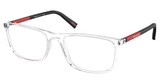 Prada Sport Eyeglasses PS 03QV CRYSTAL/2AZ1O1
