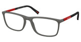 Prada Sport Eyeglasses PS 03QV GREY SILVER/16X1O1