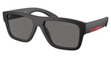 Prada Sport Eyeglasses PS 04ZS BLACK RUBBERED/DG002G