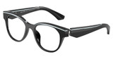 ALAIN MIKLI Eyeglasses A03520 POINT BLACK/POINT WHITE/005