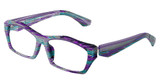 ALAIN MIKLI Eyeglasses A03525 CYBERPUNK PURPLE/SOLID P/008