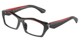 ALAIN MIKLI Eyeglasses A03525 POINTILLEE BLACK/TRANSP./001