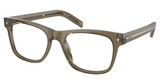 Prada Eyeglasses PR A13V TRANSPARENT EARTH/18T1O1