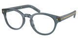 Prada Eyeglasses PR A14V TRANSPARENT OCEAN/17T1O1