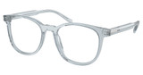 Prada Eyeglasses PR A15V TRANSPARENT AZURE/19T1O1