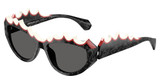 ALAIN MIKLI Eyeglasses A05514 NOIR NACR/ROUGE NACR/WHI/002/S4